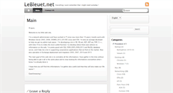 Desktop Screenshot of lebleuet.net