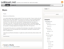 Tablet Screenshot of lebleuet.net